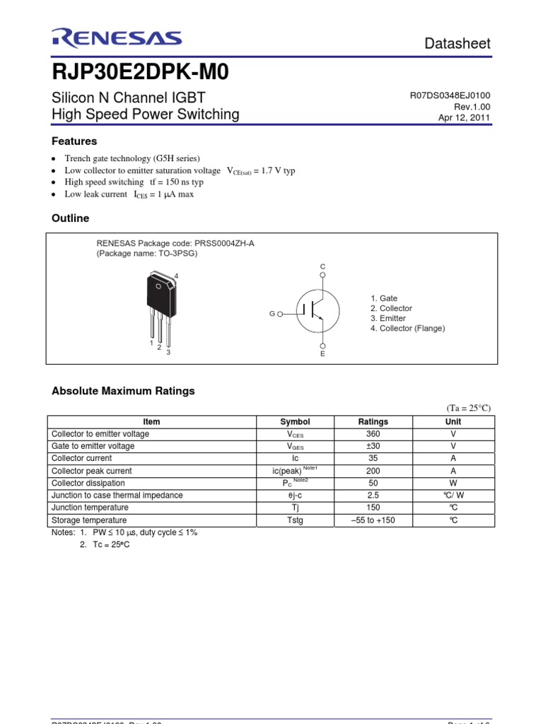 30j124 datasheet